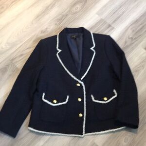 Talbots Blue and Gold Blazer Size 16P